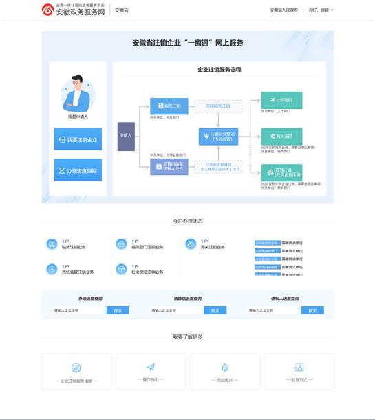 進入注銷申報頁