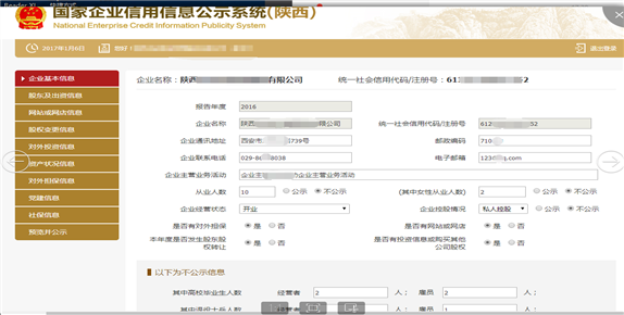 企業(yè)年報填報內(nèi)容