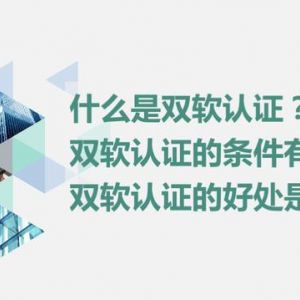 什么是雙軟認證？雙軟認證的條件是什么？雙軟認證的好處有哪些？