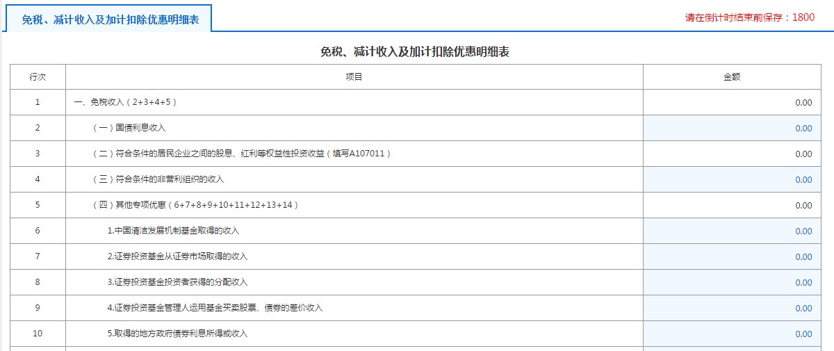 A107012綜合利用資源生產(chǎn)產(chǎn)品取得的收入優(yōu)惠明細(xì)