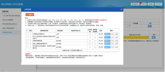  附送資料需要上傳五項，兩項必報，三項條件報送