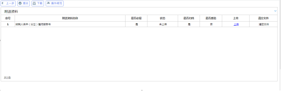 上傳附送資料頁(yè)面