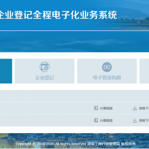 湖南省企業(yè)登記全程電子化業(yè)務(wù)系統(tǒng)名稱自主申報流程說明