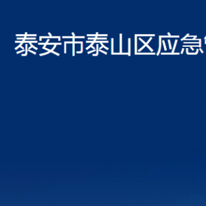 泰安市泰山區(qū)應急管理局各部門職責及聯(lián)系電話