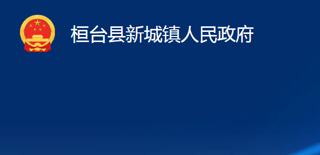 桓臺縣新城鎮(zhèn)人民政府