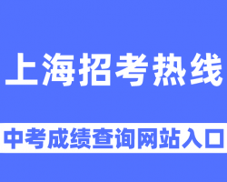 上海市教育考試院中考報名及成績查詢入口