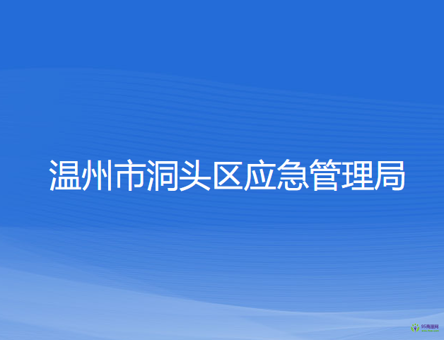 溫州市洞頭區(qū)應(yīng)急管理局