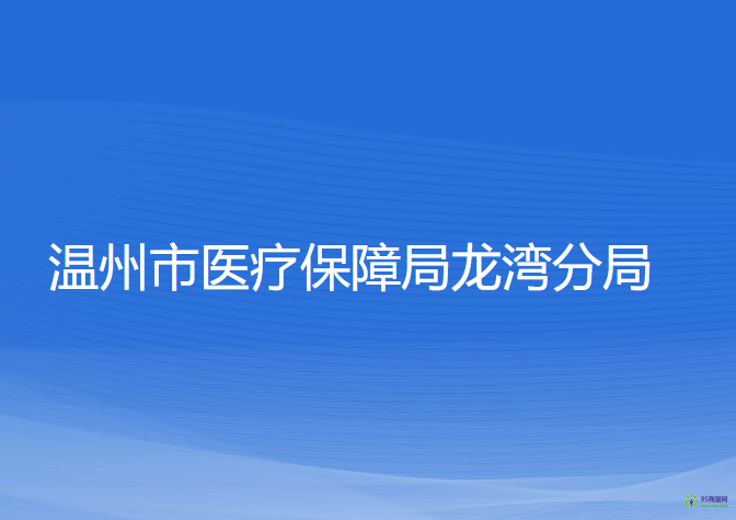 溫州市醫(yī)療保障局龍灣分局