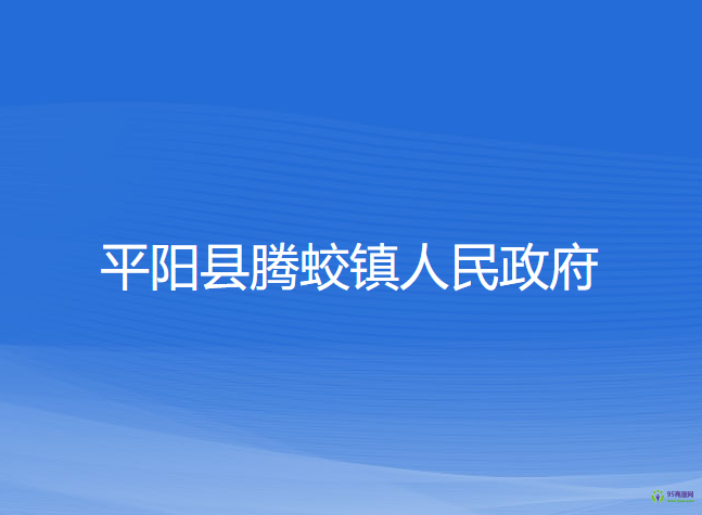 平陽縣騰蛟鎮(zhèn)人民政府