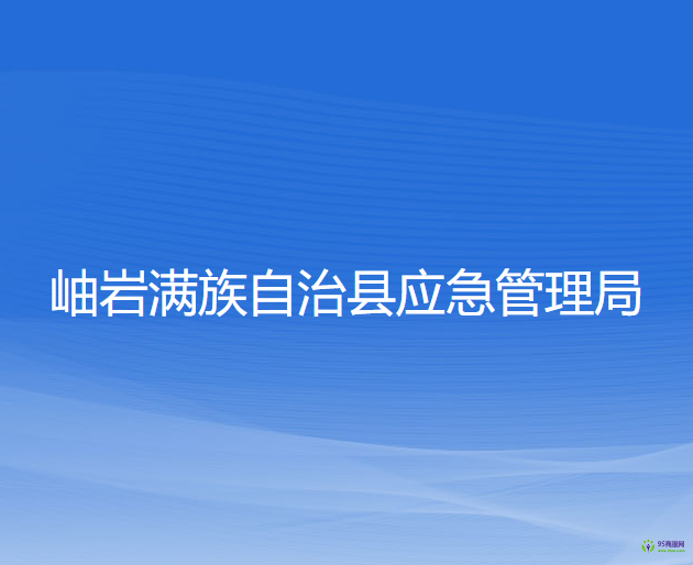 岫巖滿族自治縣應(yīng)急管理局