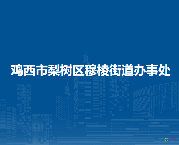 雞西市梨樹區(qū)穆棱街道辦事處